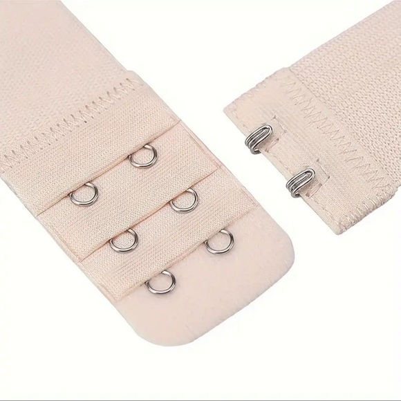 3 Hook Bra Strap Extenders, 1 Piece, Bra Band, Comfy & Adjustable, NEW, TAN - Picture 3 of 5